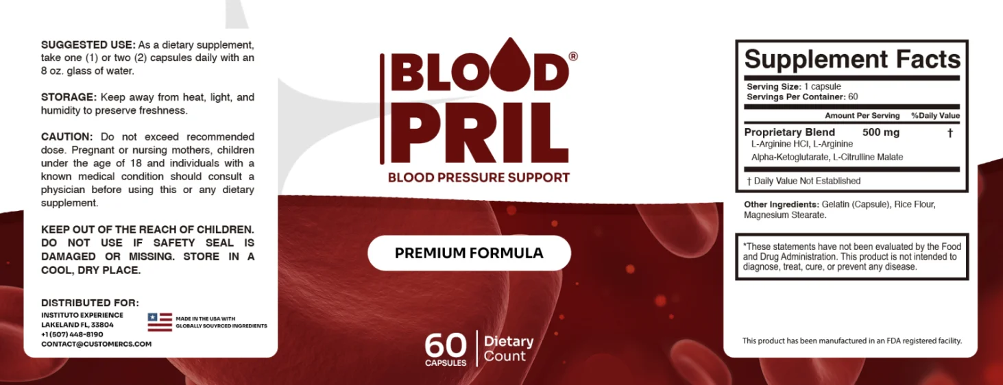Blood Pril Product Label